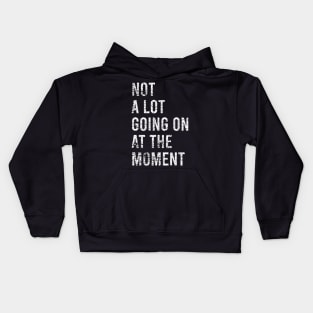 not a lot going on at the moment Kids Hoodie